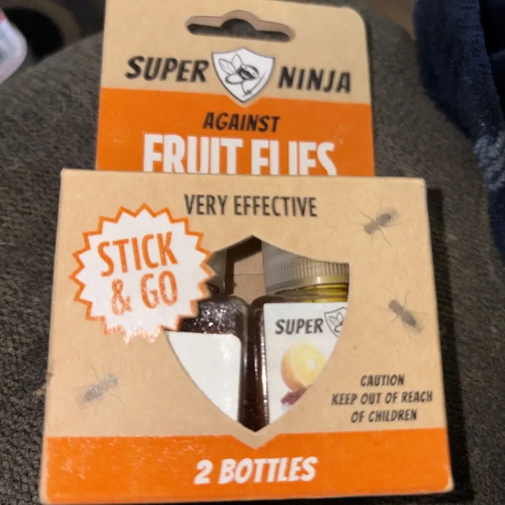 2 Bottles Super Ninja Fruit Fly Trap Highly Effective Ecological Fruit Fly Traps